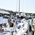 Brunch service during a sailing yacht experience