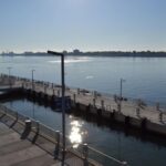 Team building yacht charter with Detroit skyline views