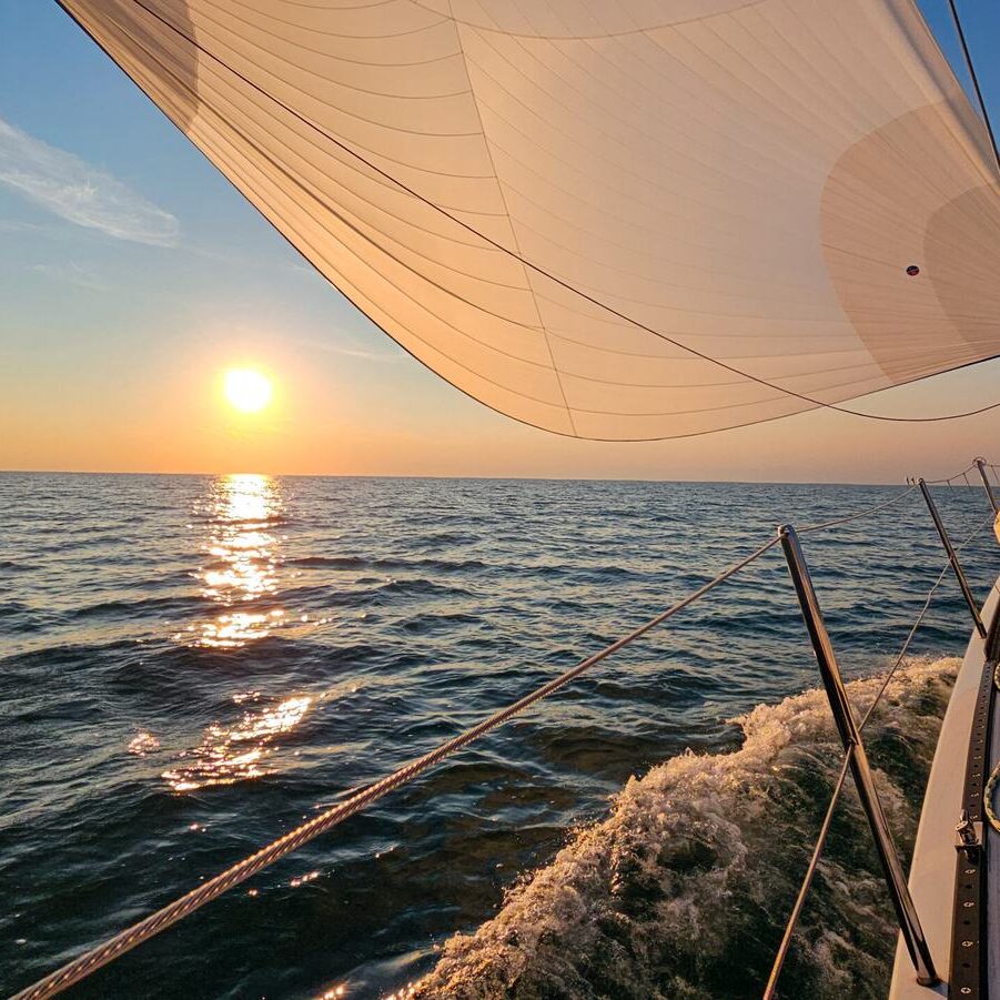 Detroit River brunch sail with skyline views