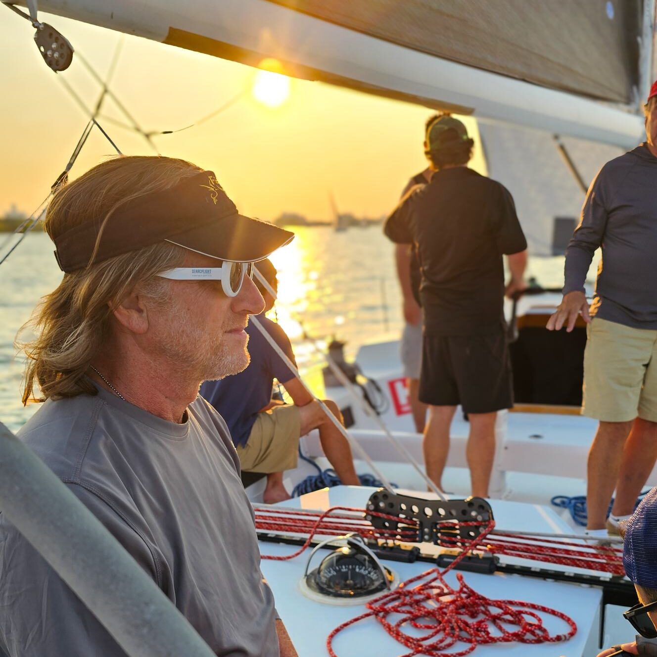 Celebration sail with Detroit skyline views