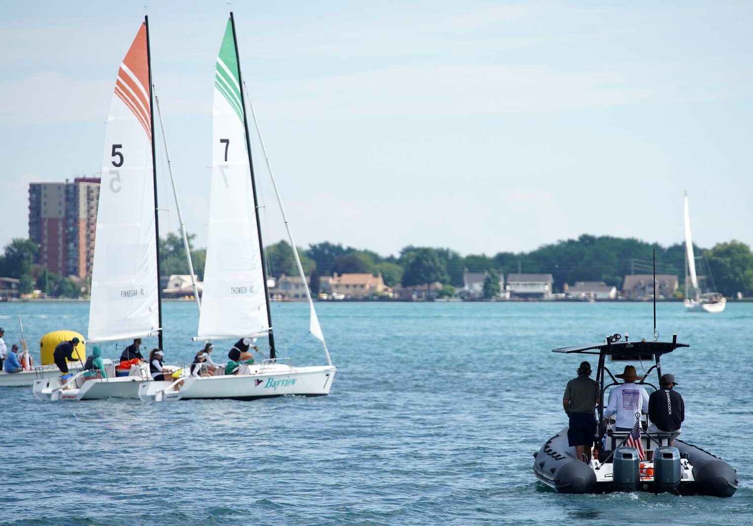 Photography RIB platform on the Detroit River