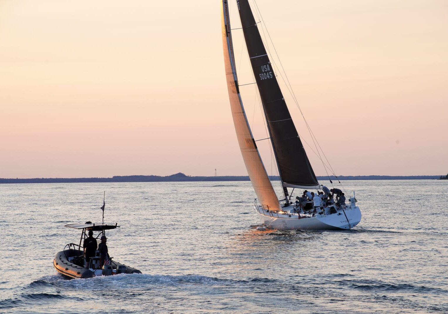 SENTINEL RIB spectator platform for sailing race viewing
