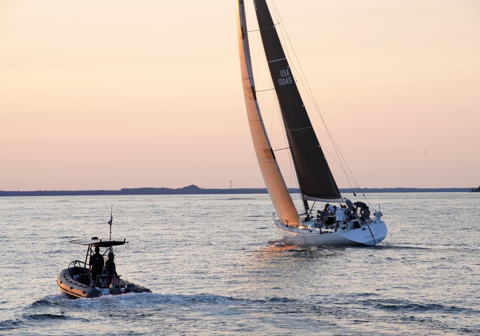 SENTINEL RIB spectator platform for sailing race viewing
