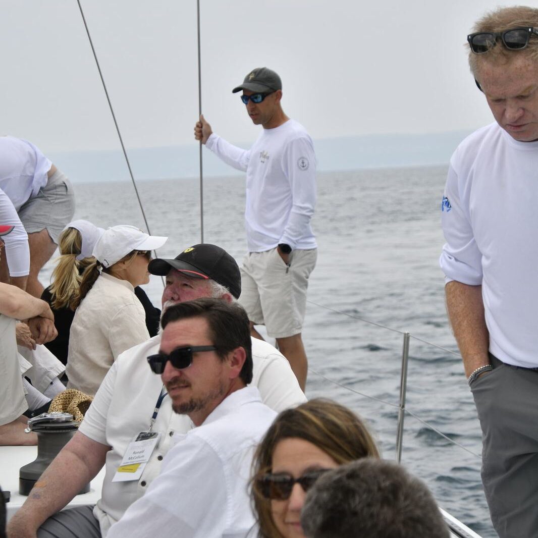 Curated wine service during a yacht charter