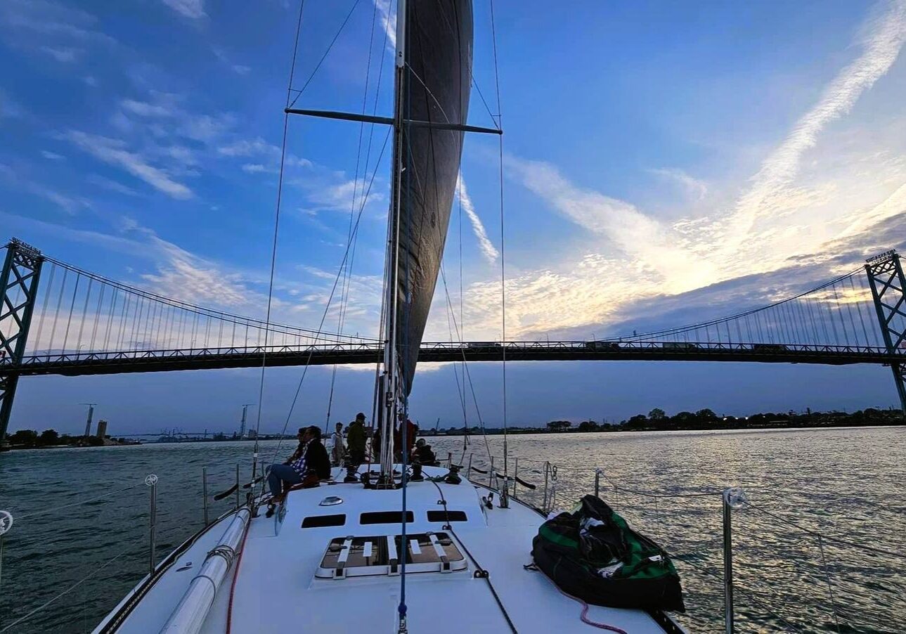 Detroit River wine experience aboard a sailing yacht