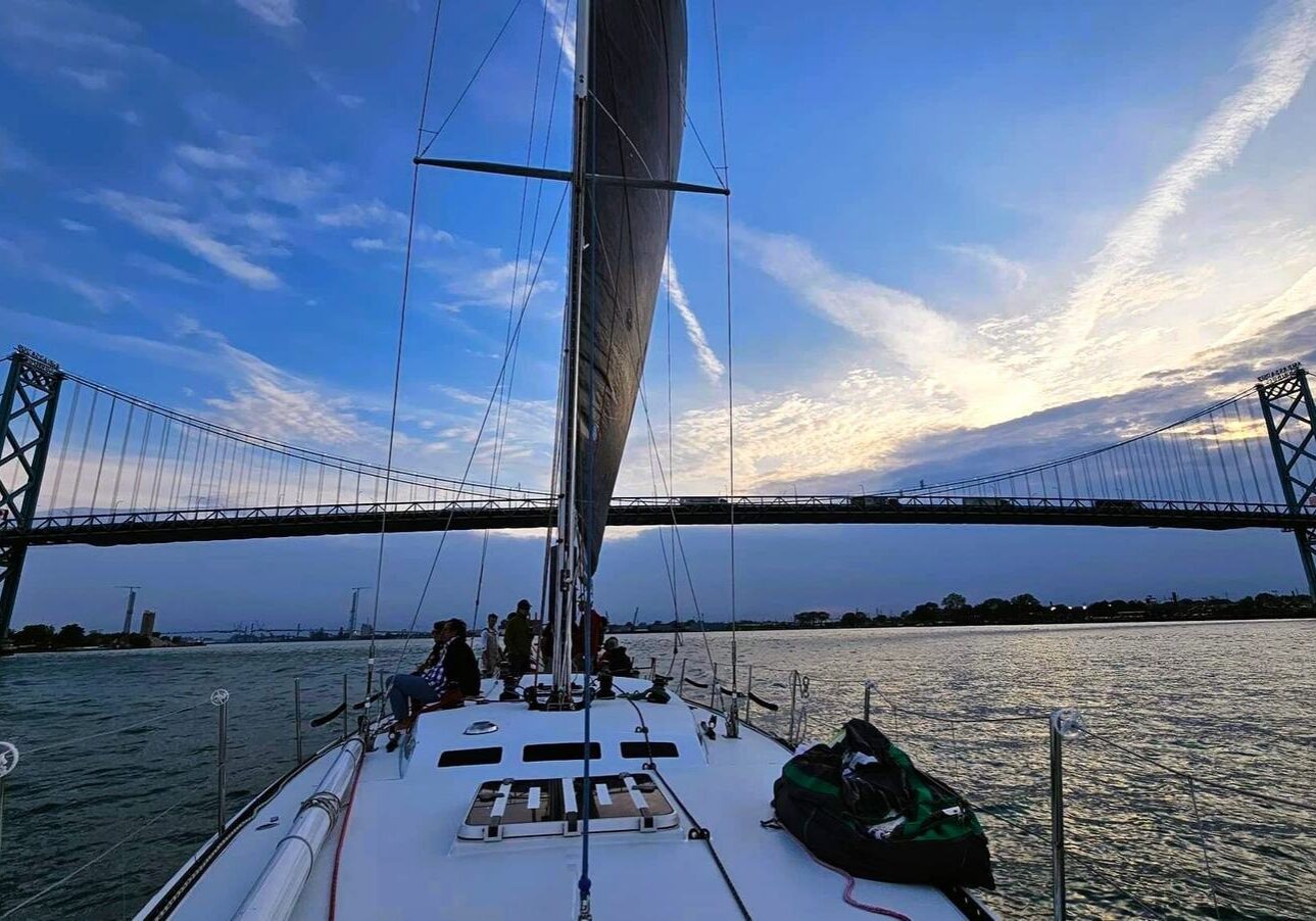 Detroit River wine experience aboard a sailing yacht